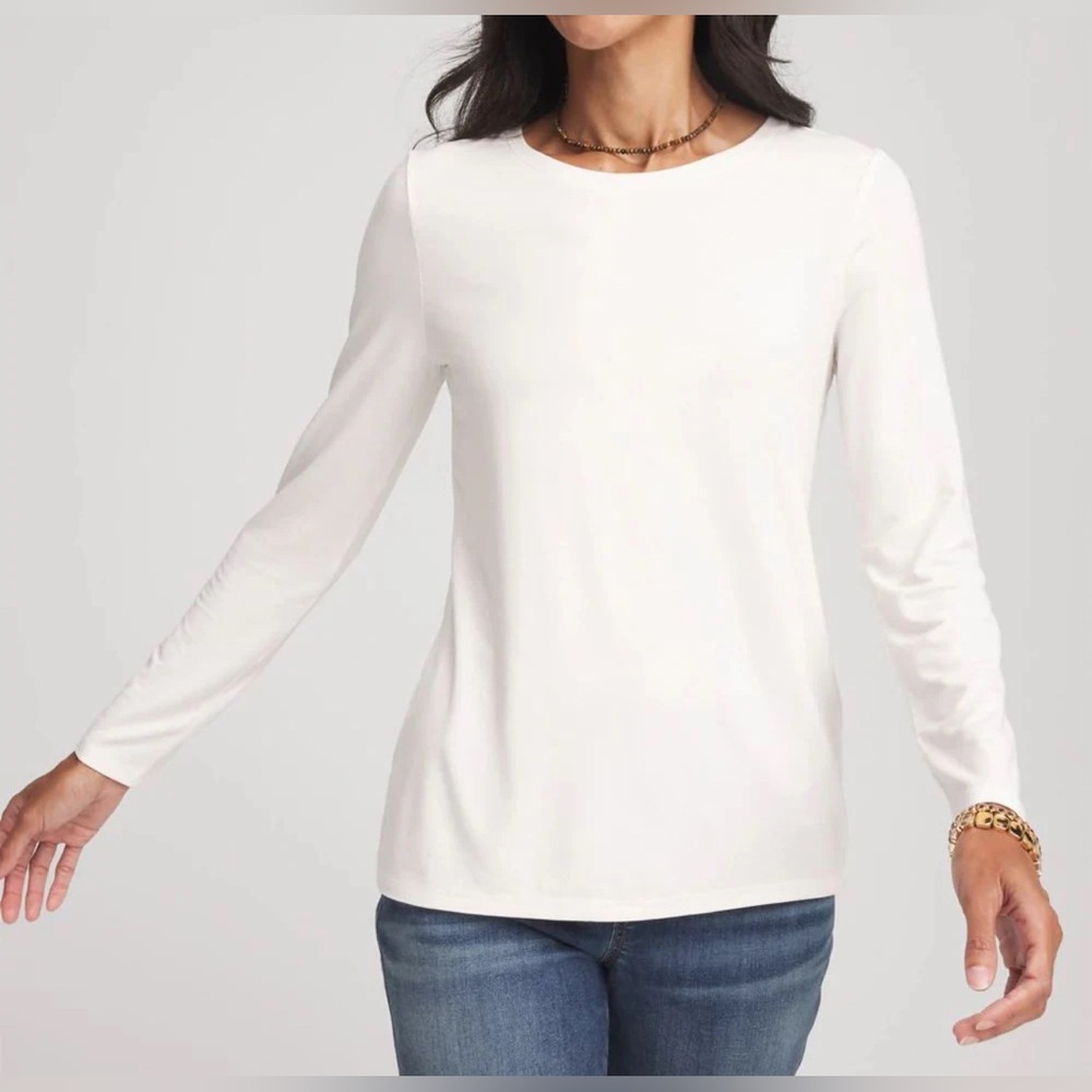 Chico’s Pima Layering Tee-Size M-new